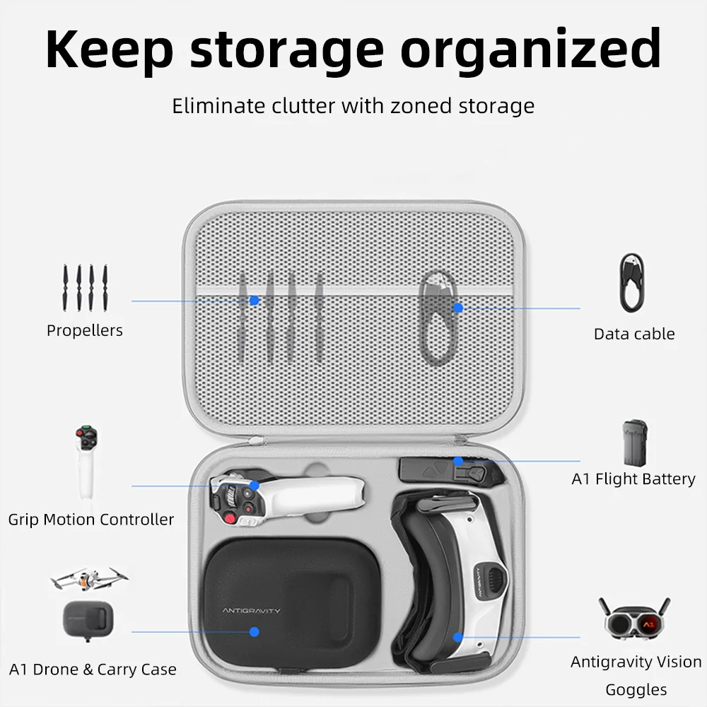 Storage Bag Case PU Leather Dr - Drone Hard Shell Case 评论和价格