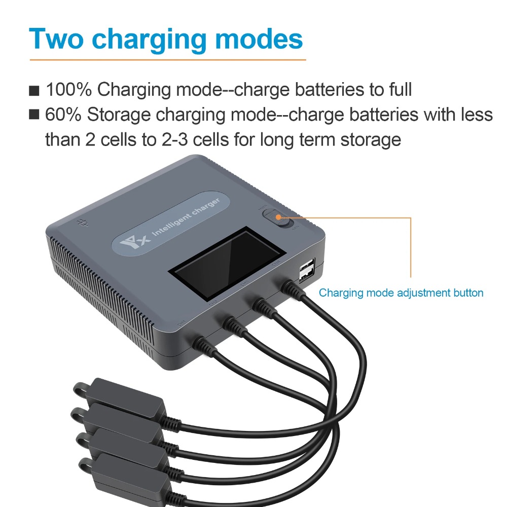 6 in 1 Digital display Battery - Drone Charging Hub 评论和价格