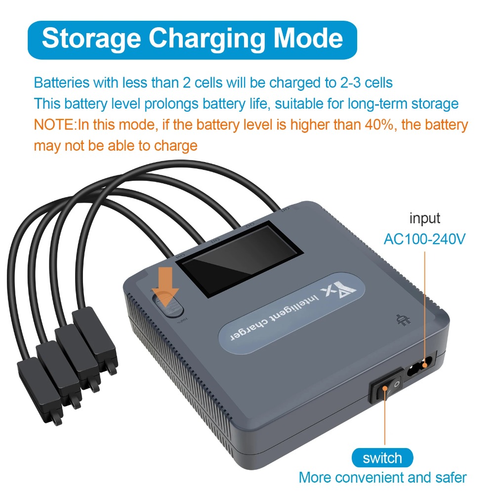 6 in 1 Digital display Battery - Drone Charging Hub 评论和价格