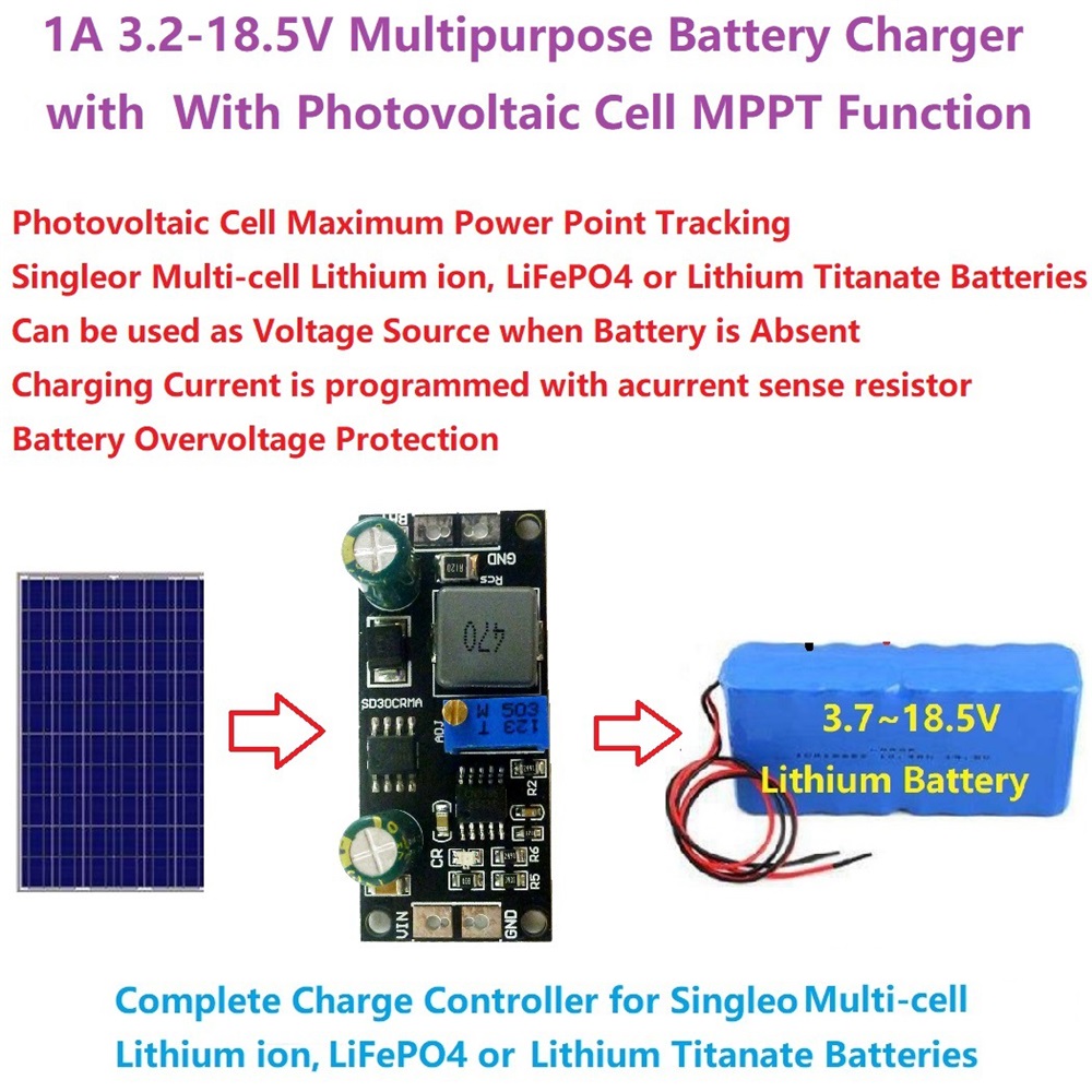 MPPT 1A LiPo Solar Charge Cont - Drone Solar Charger 评论和价格